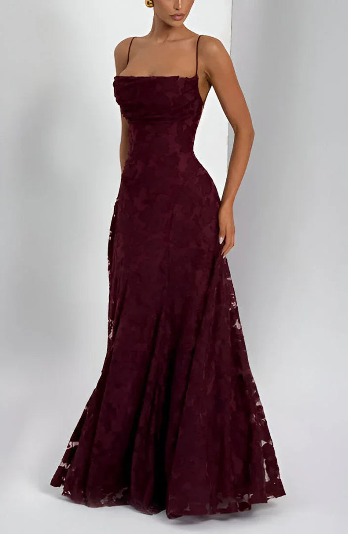 Éloria | Robe Longue À Fines Bretelles Et Imprimé Floral