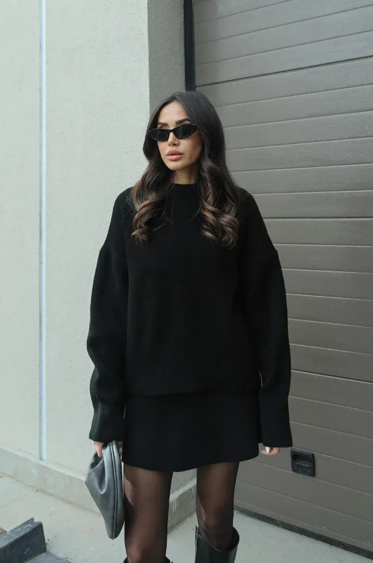 Helena - Ensemble Jupe En Tricot (top + jupe)