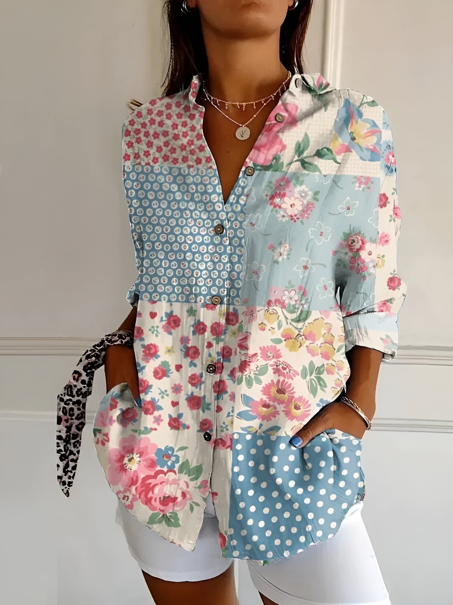 Valentine | Chemise Boutonnée Élégante À Manches Longues Femme