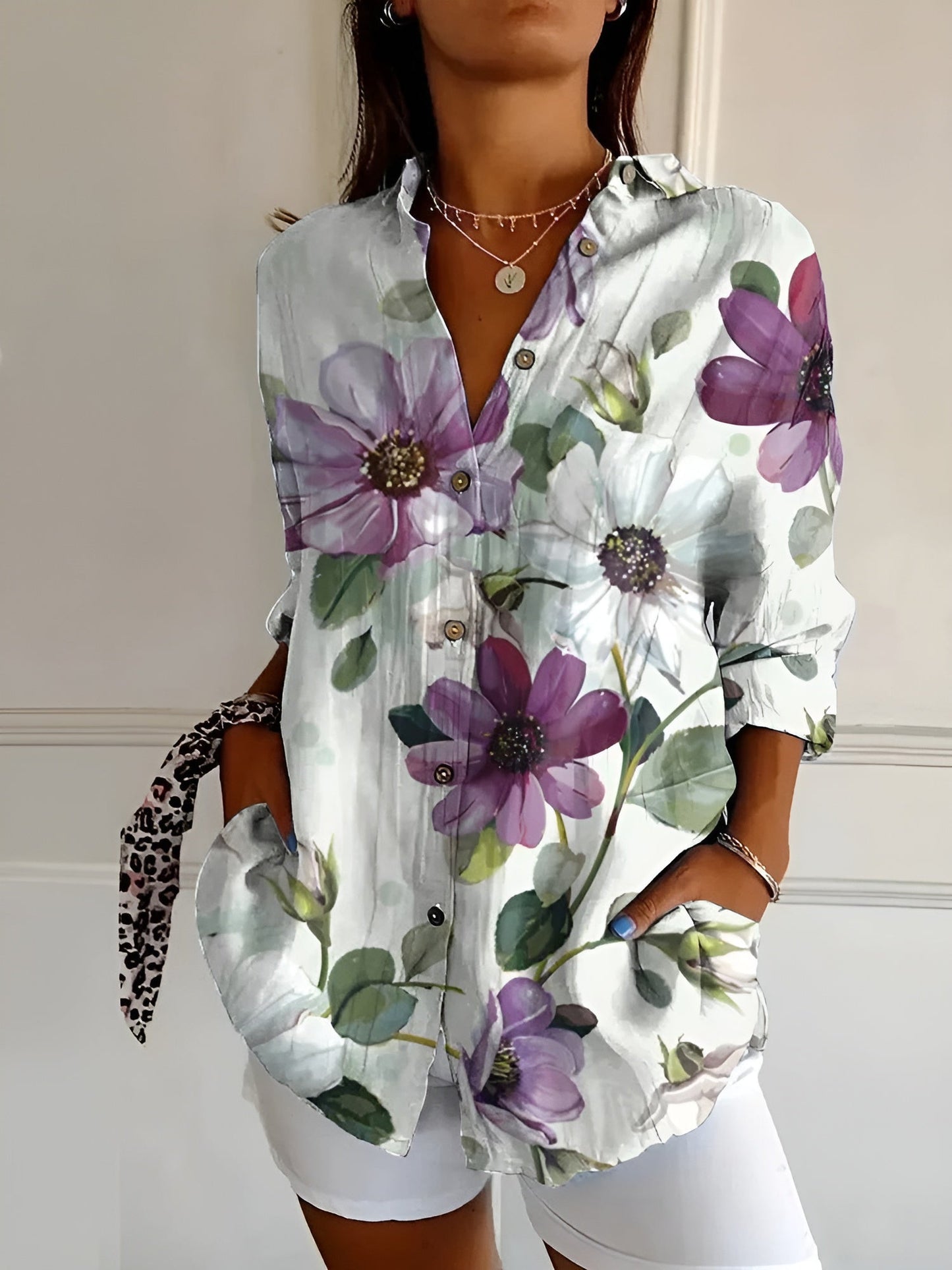 Valentine | Chemise Boutonnée Élégante À Manches Longues Femme