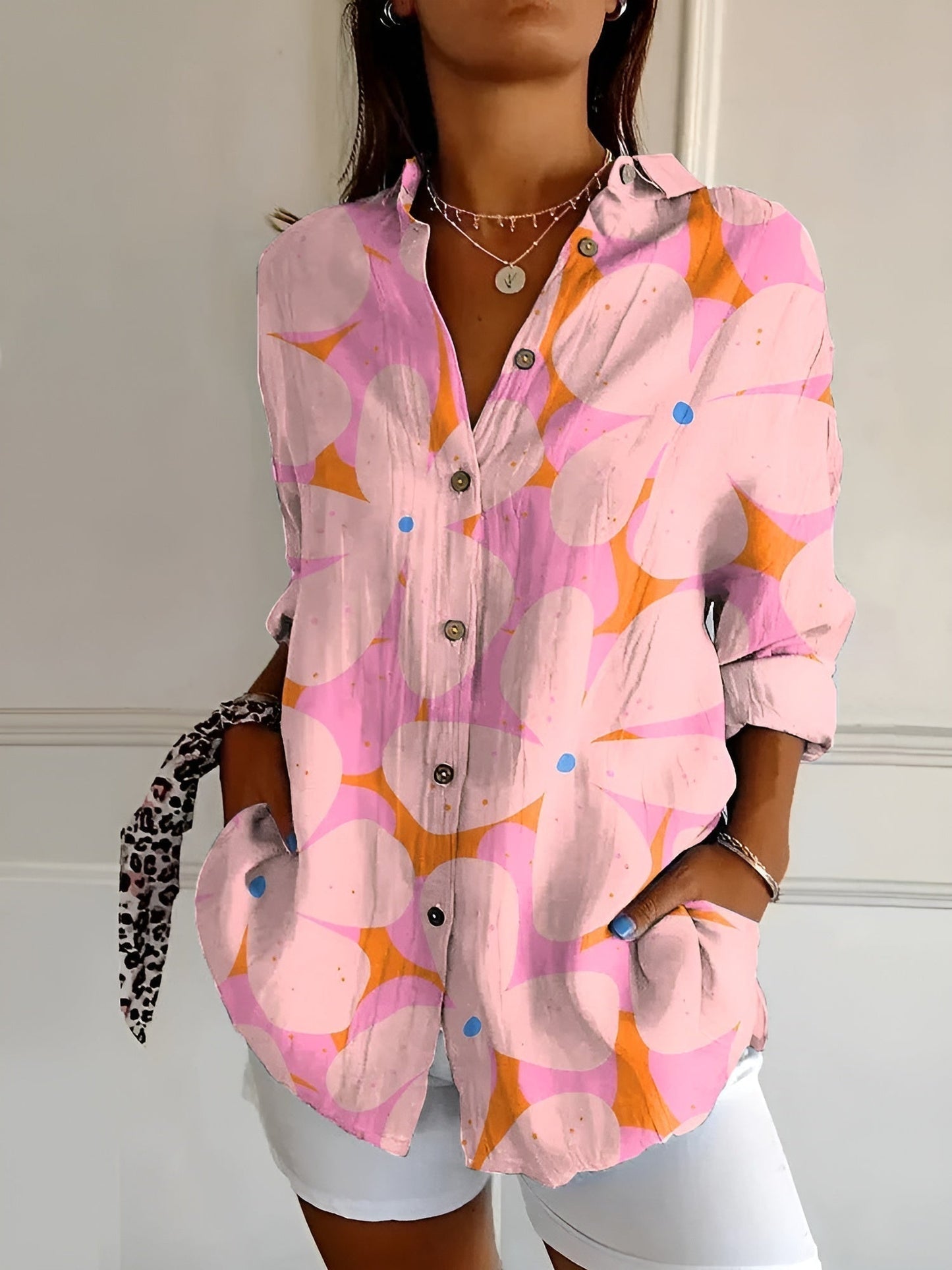 Valentine | Chemise Boutonnée Élégante À Manches Longues Femme