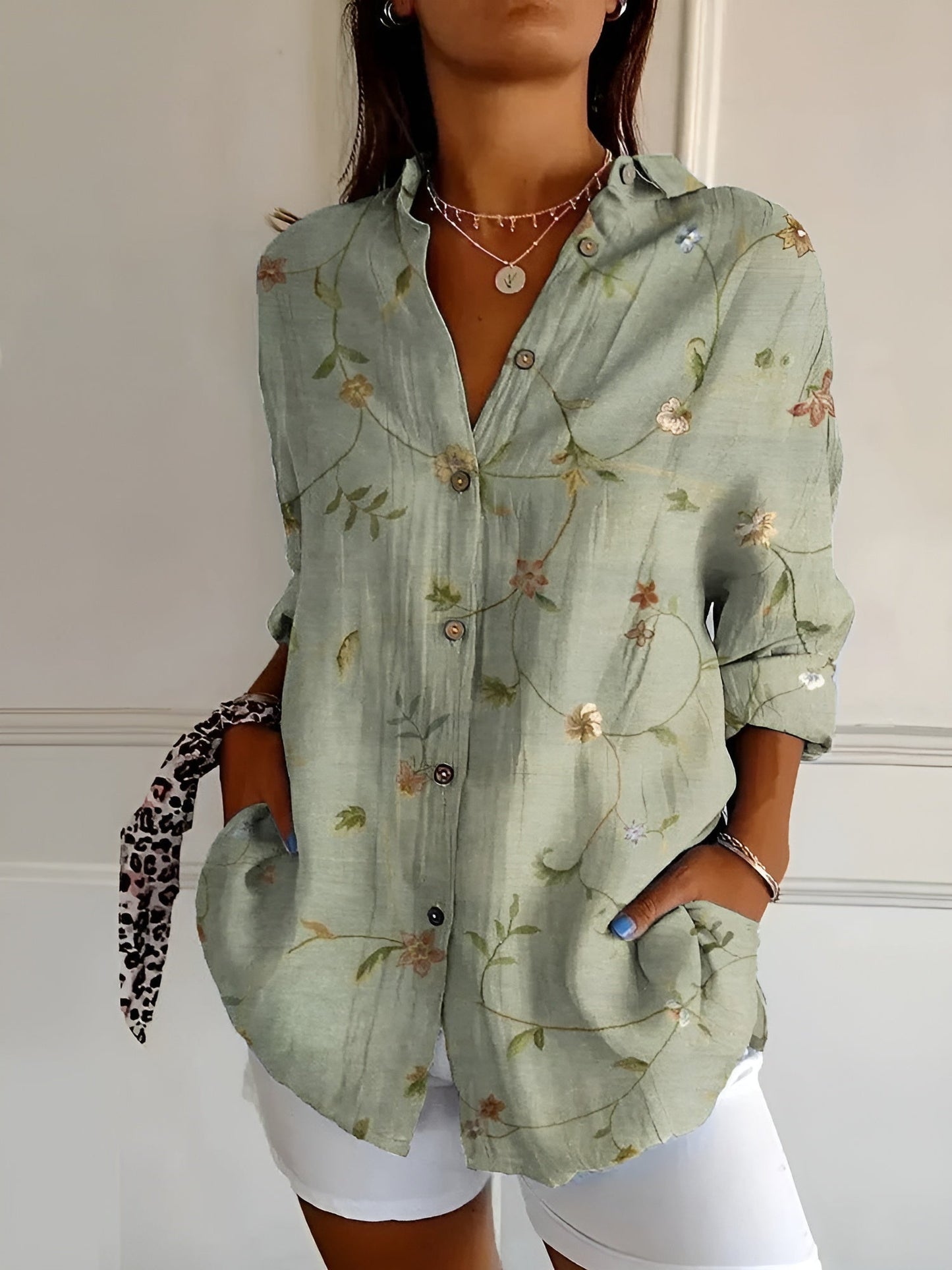 Valentine | Chemise Boutonnée Élégante À Manches Longues Femme