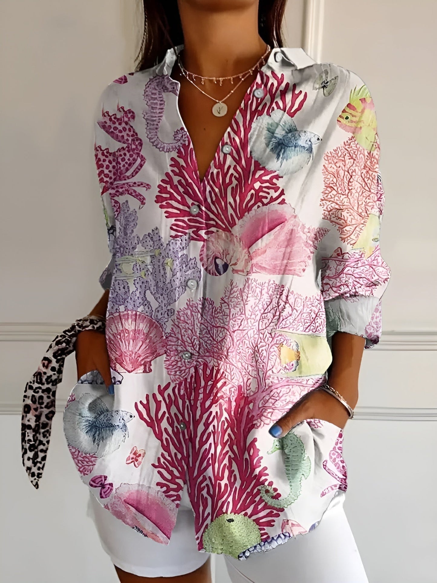 Valentine | Chemise Boutonnée Élégante À Manches Longues Femme