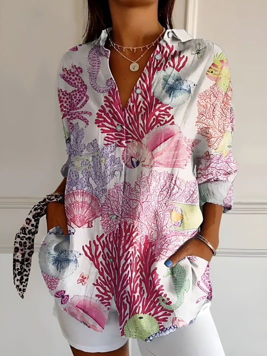 Valentine | Chemise Boutonnée Élégante À Manches Longues Femme