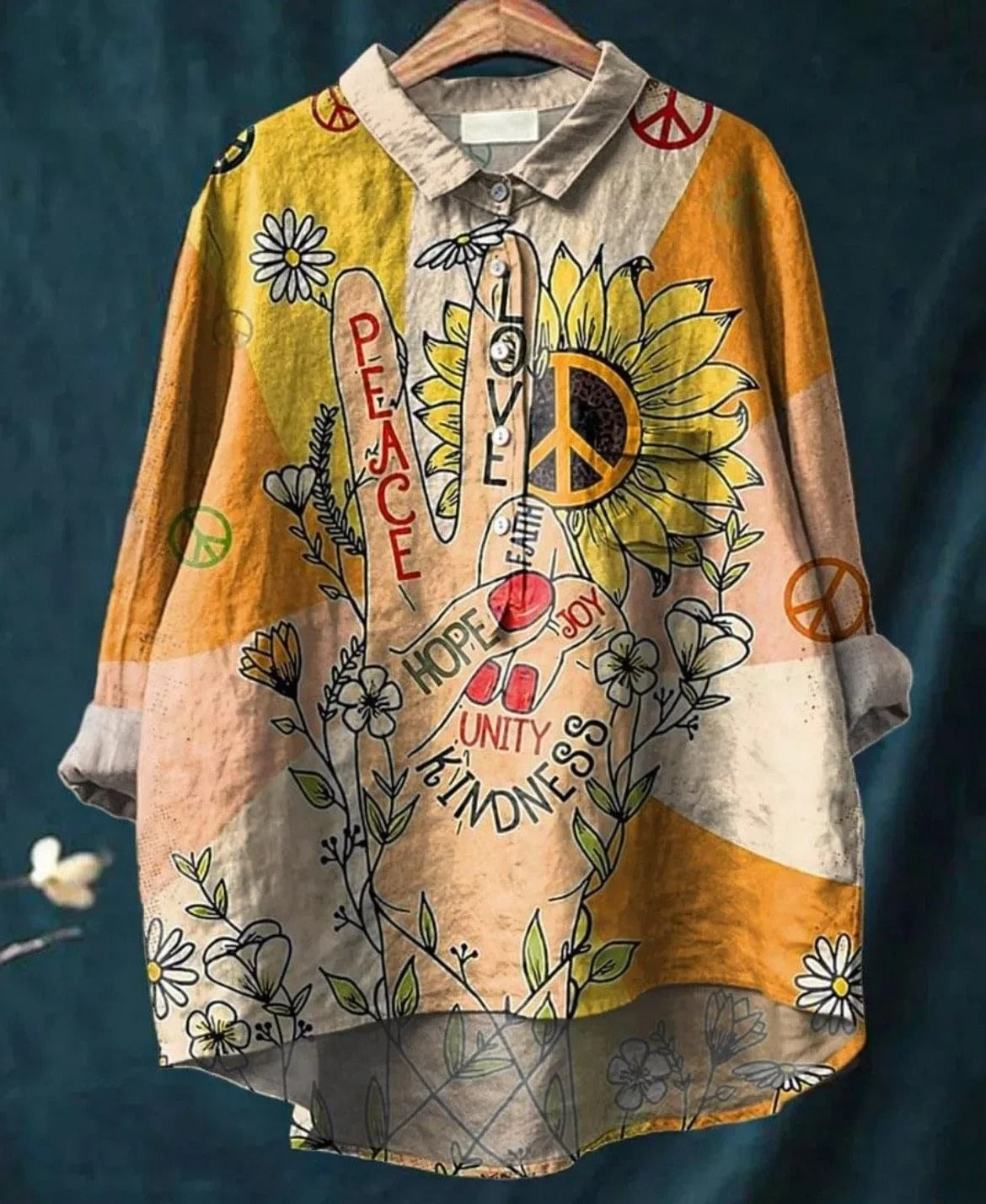 Kathrin - Chemise Imprimée en Lin