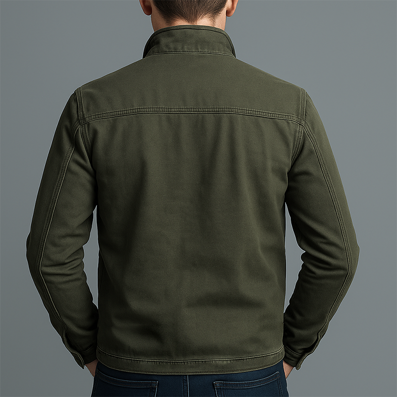 Pierre | Veste Homme En Coton Style Vintage - Zippee Et Decontractee